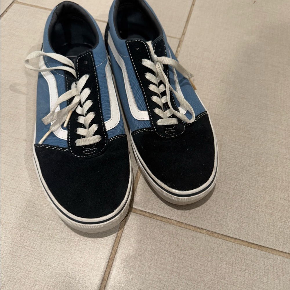 Men's Vans Blue and Black Sneakers